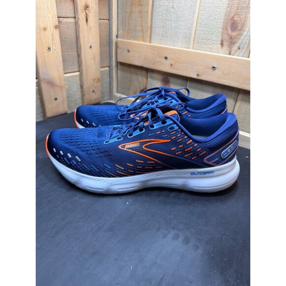 Brooks Glycerin 20 Mens Road Running Shoes Size 13 Blue & Orange Cushion Sole main image 7